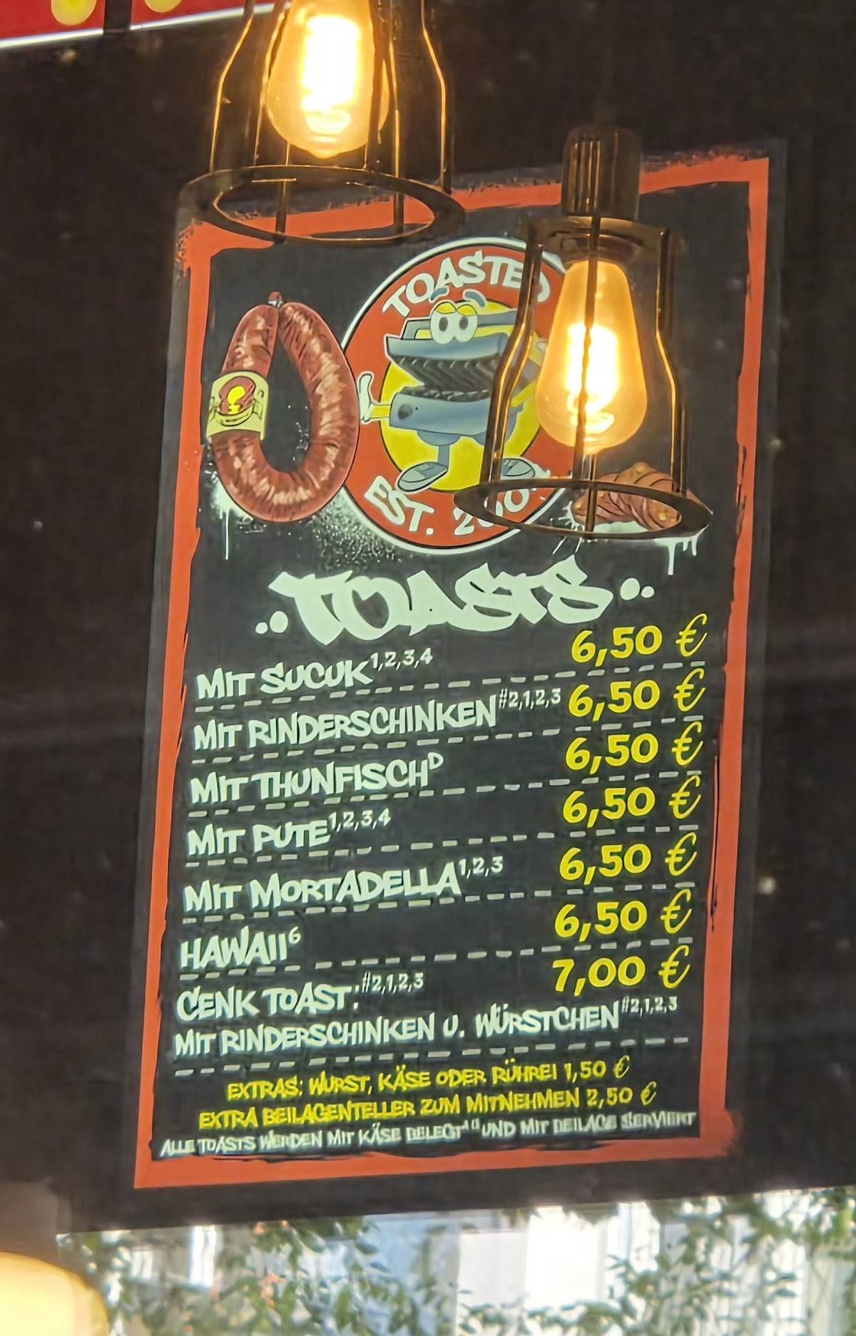Toasted Berlin меню