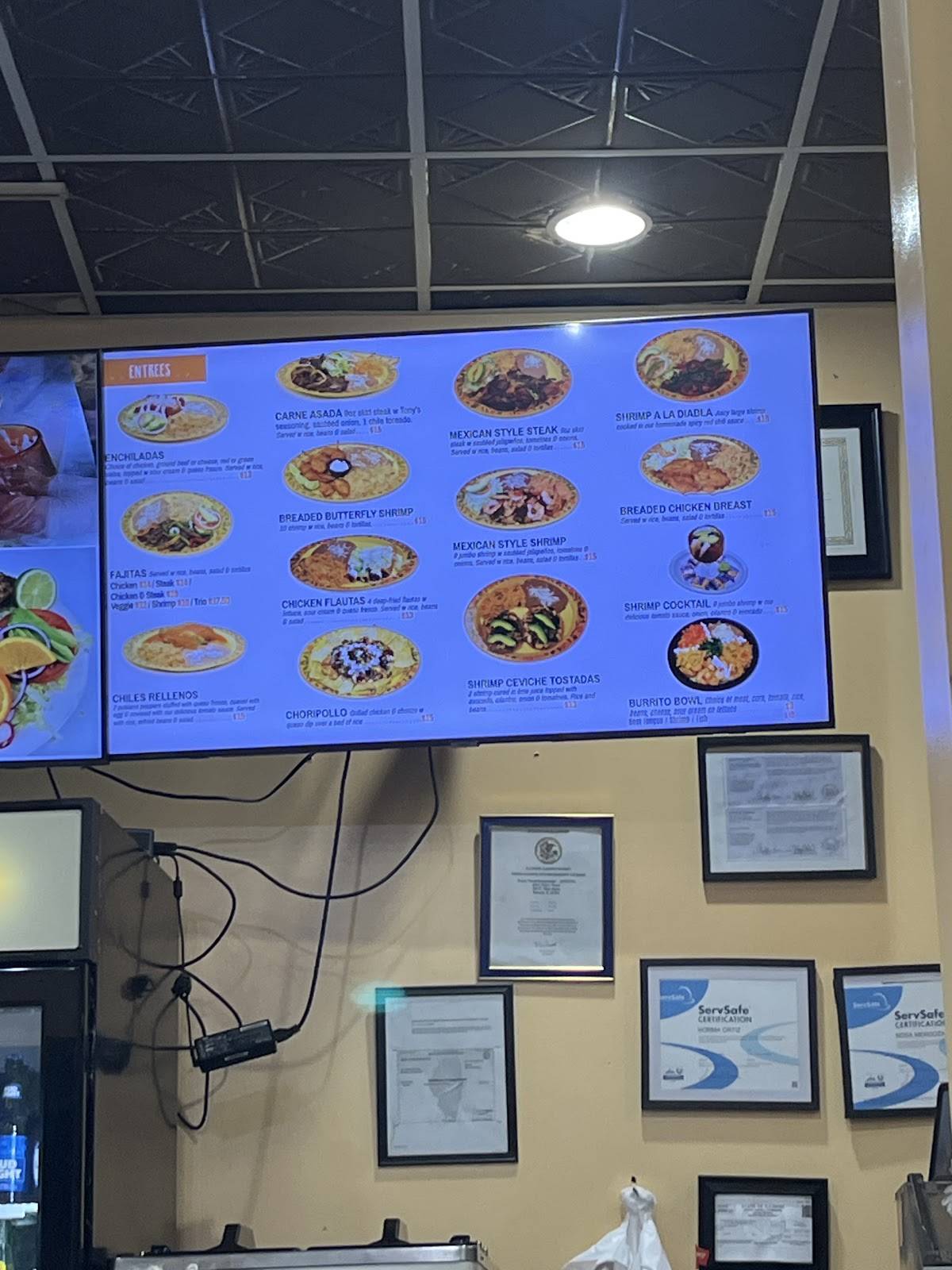 Tony's Tacos Normal меню
