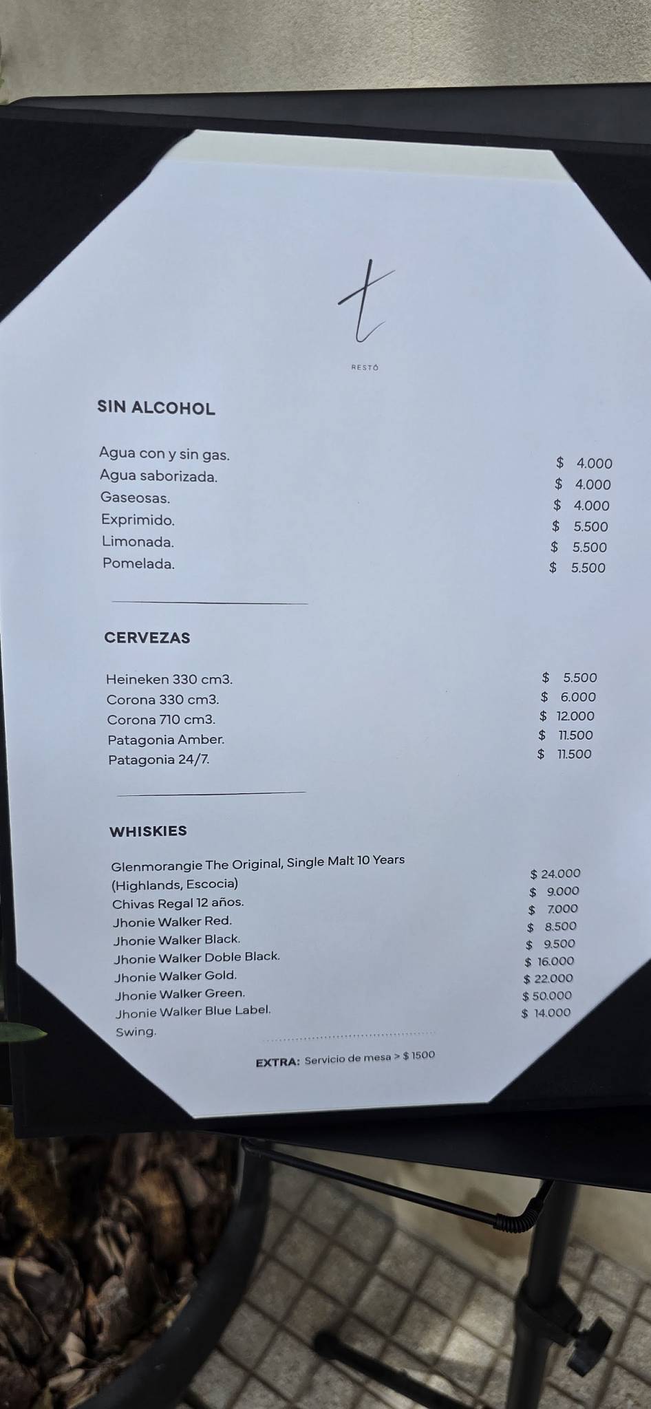 Tota Restó меню