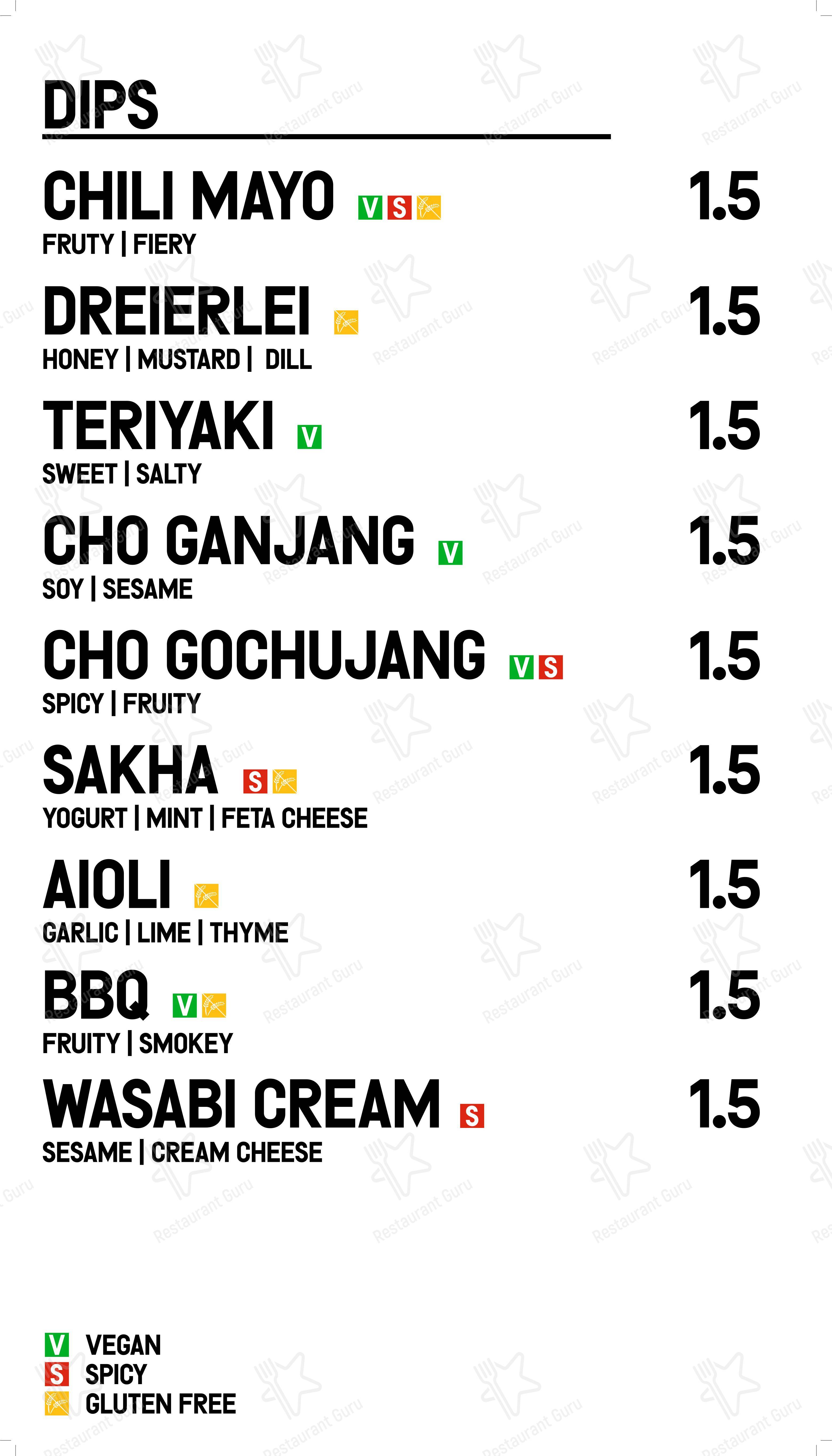 Lunch Menu ресторана Trapas в Кёльне