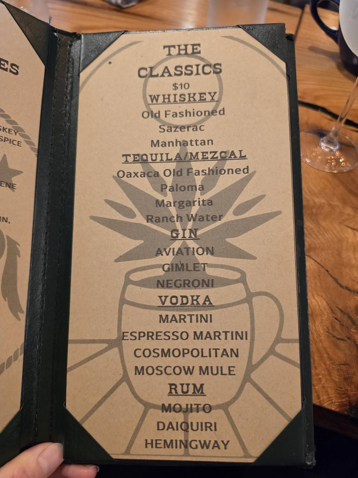 Trinity Street Restaurant and Bar меню