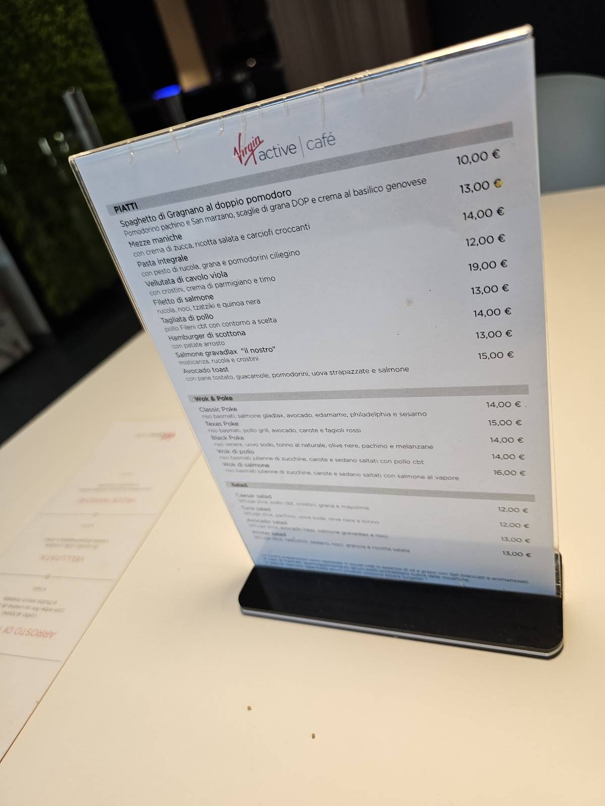 Vcafè Indipendenza меню