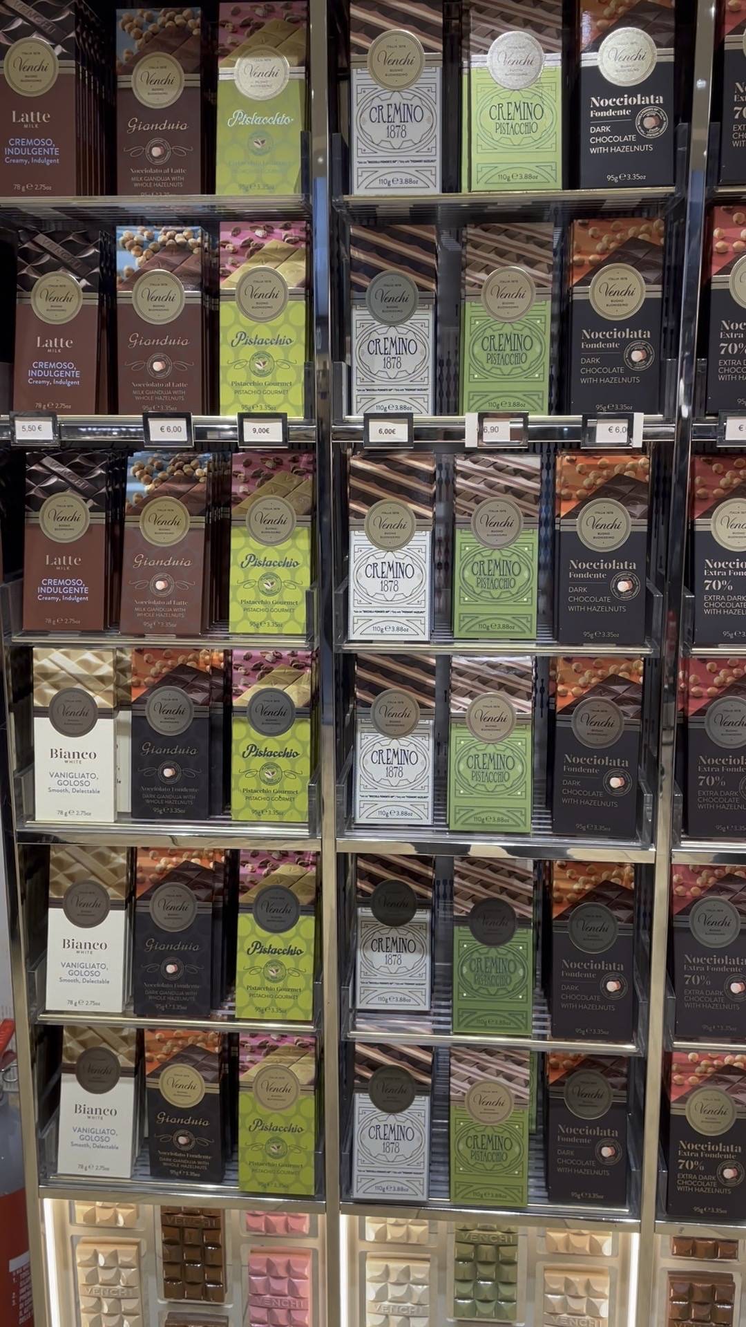 Venchi Cioccolato e Gelato, Roma Stazione Termini меню
