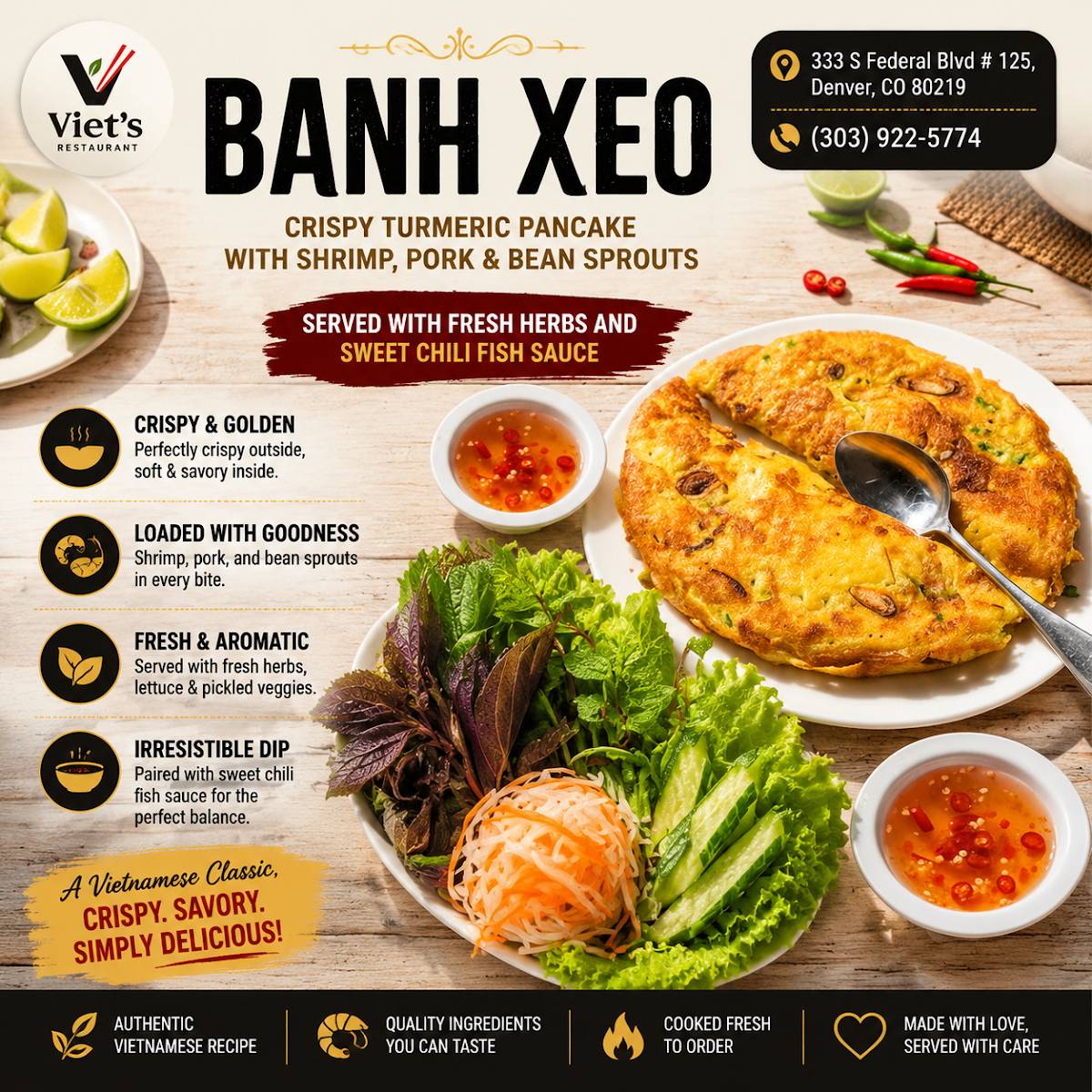 Viet's Restaurant меню