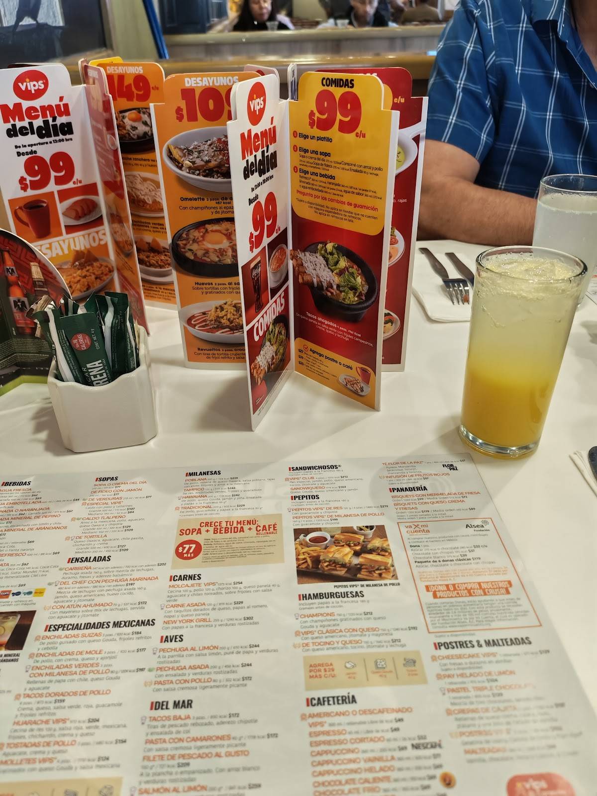 Vips Aguascalientes Plaza меню