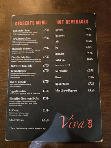 Viva Restaurant меню