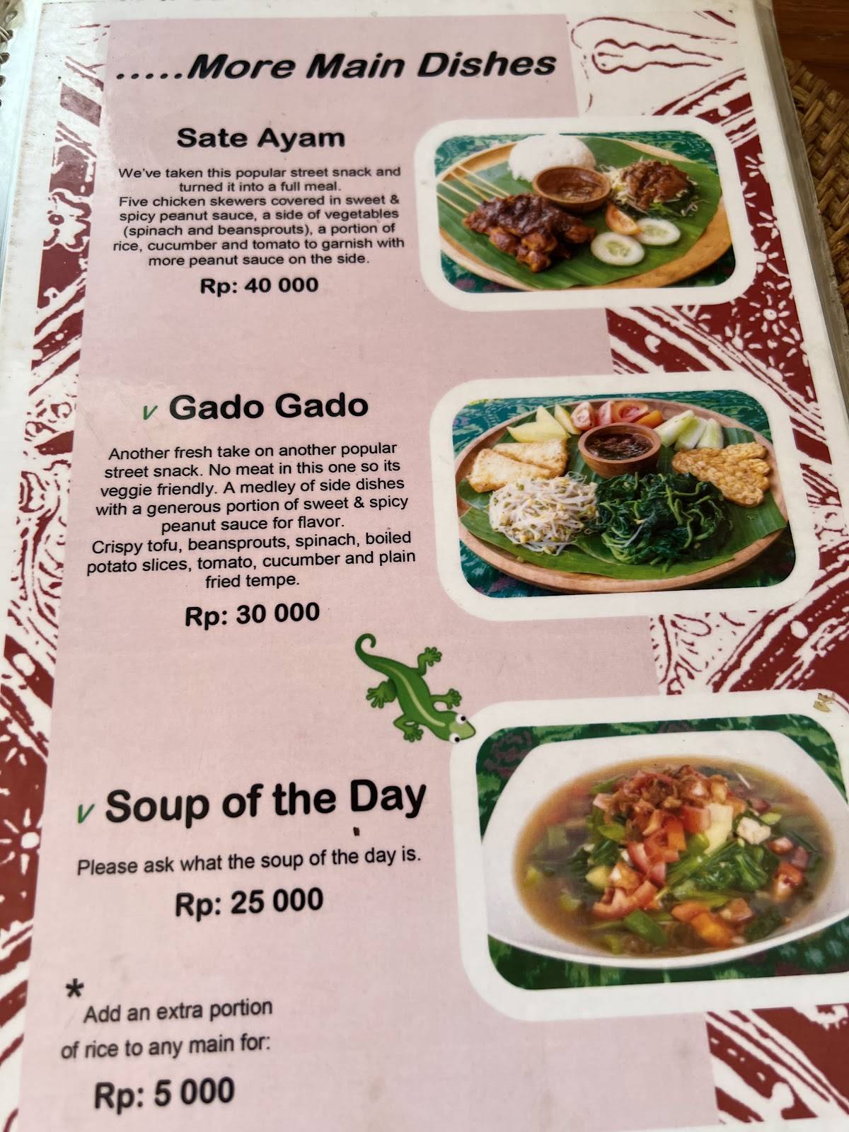 Warung Rama меню