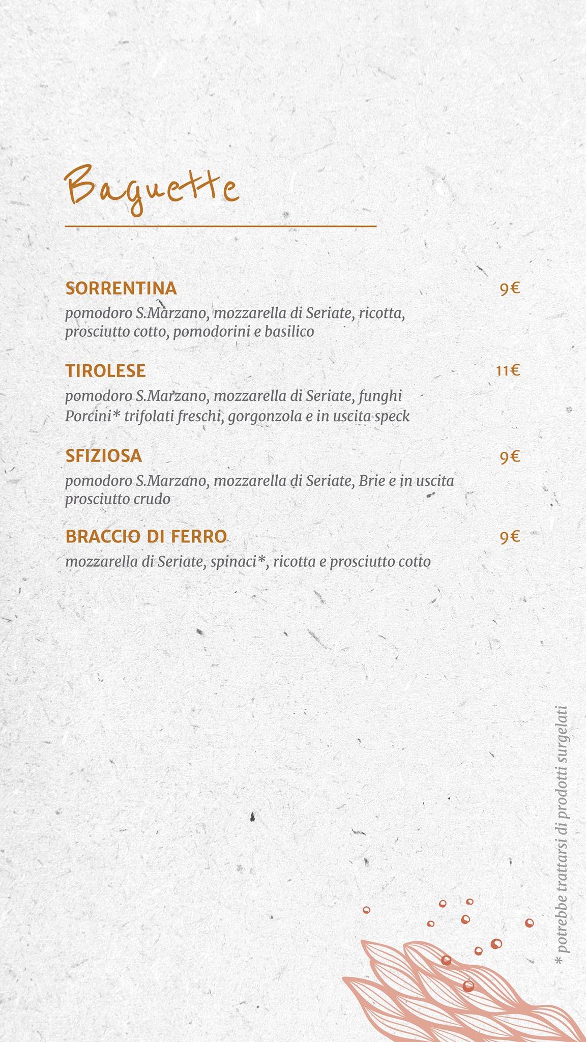 Weekend Ristorante Pizzeria меню