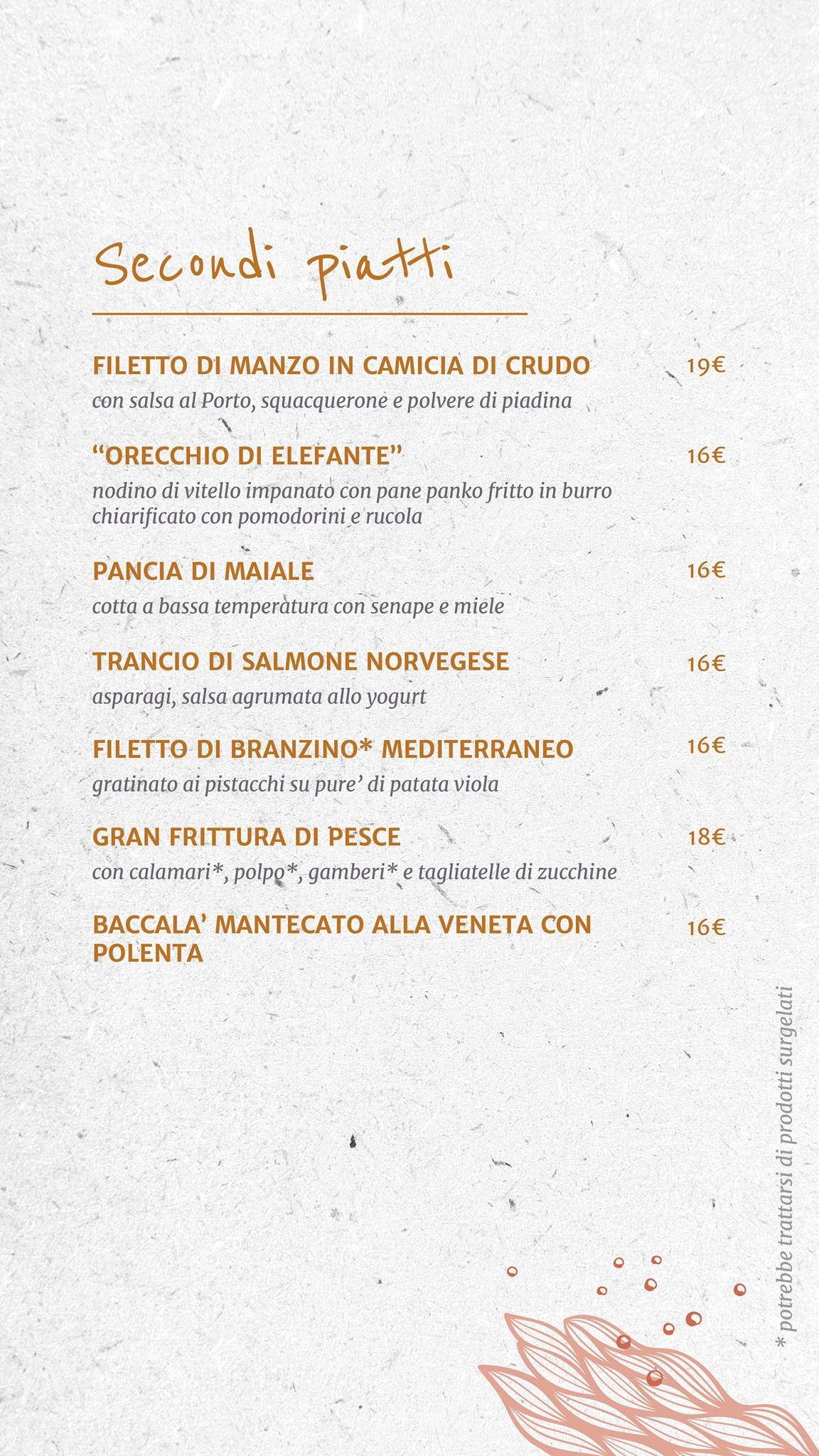 Weekend Ristorante Pizzeria меню