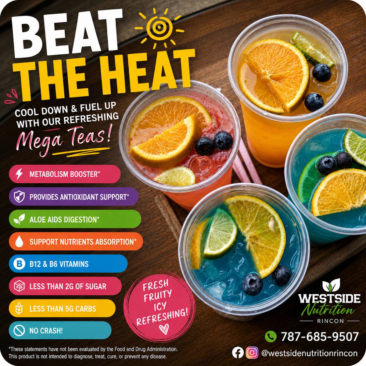Westside Nutrition Rincon меню