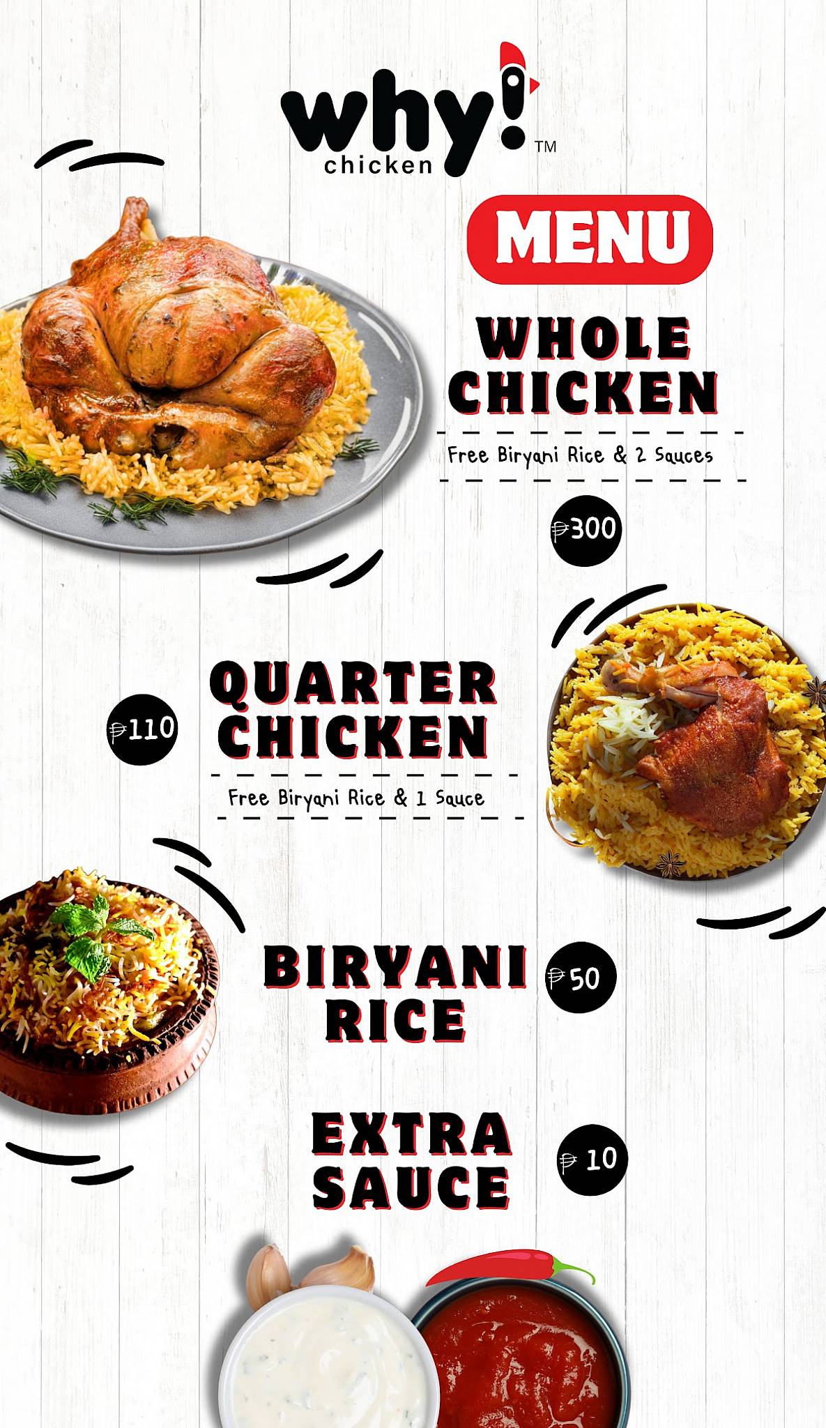 Why Chicken Calamba меню