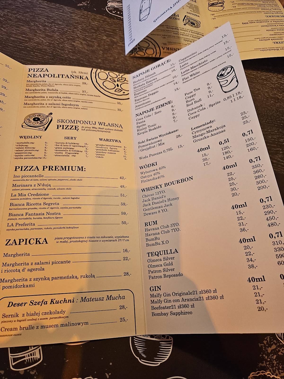 Why Not? меню