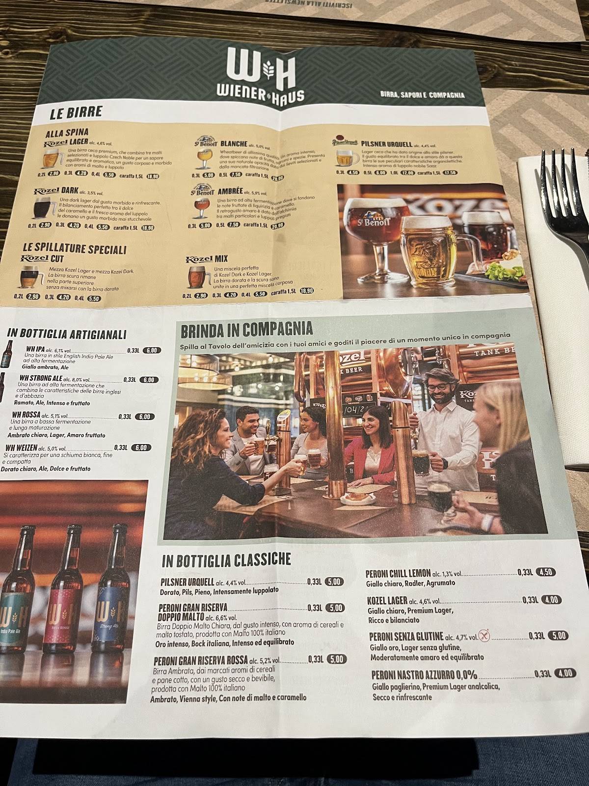 Wiener Haus Roma Est меню