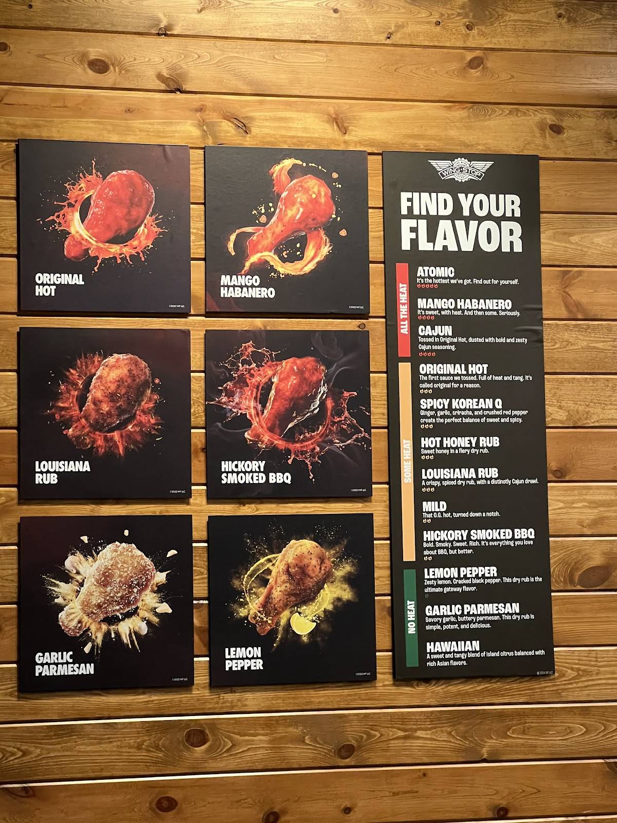Wingstop меню