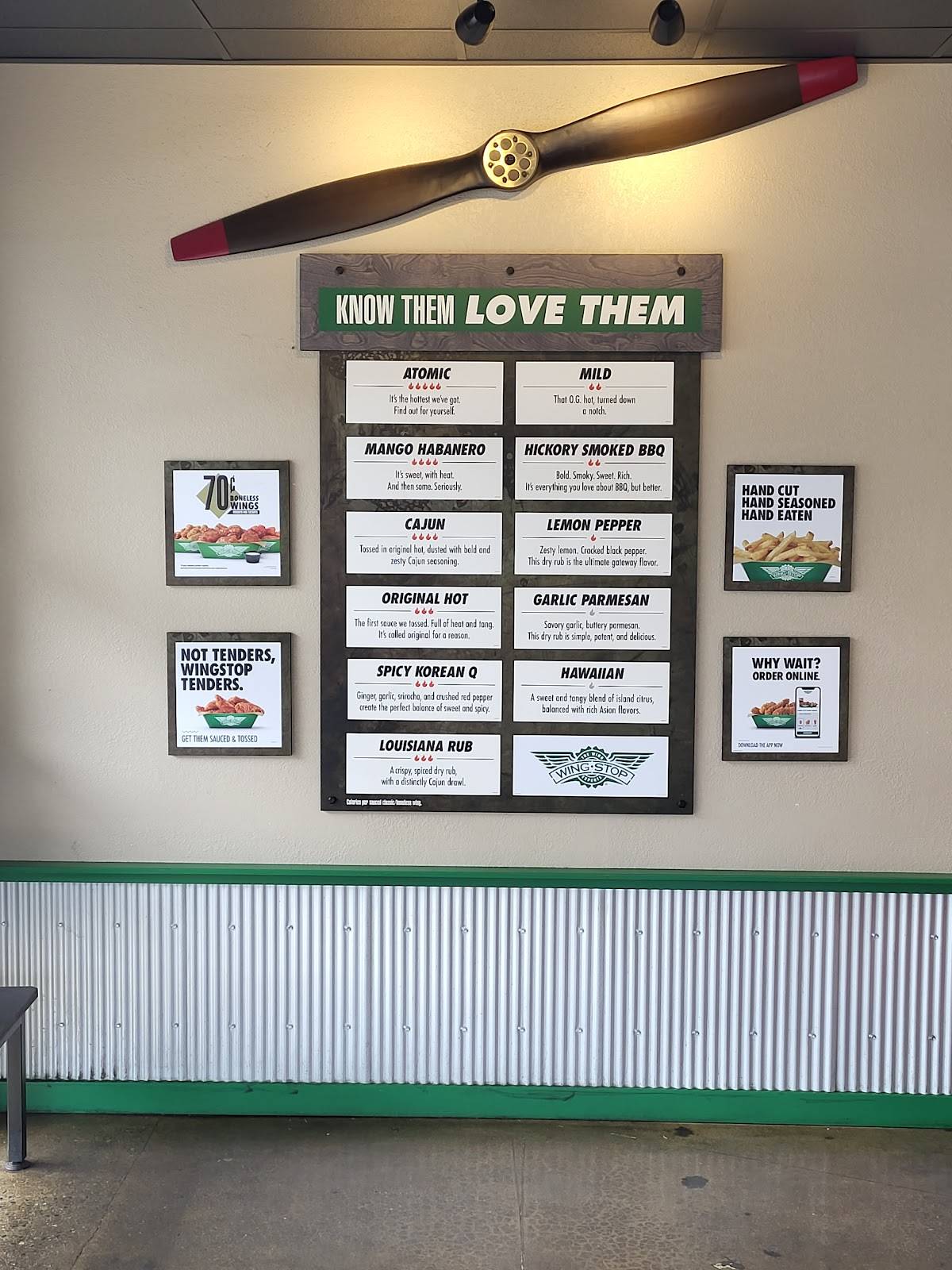 Wingstop меню