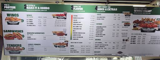 Wingstop меню