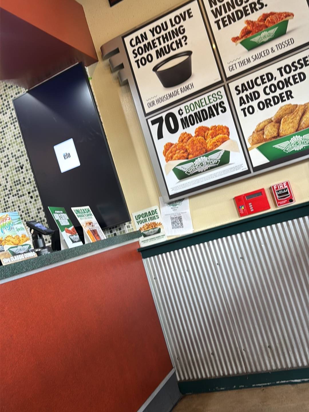 Wingstop меню