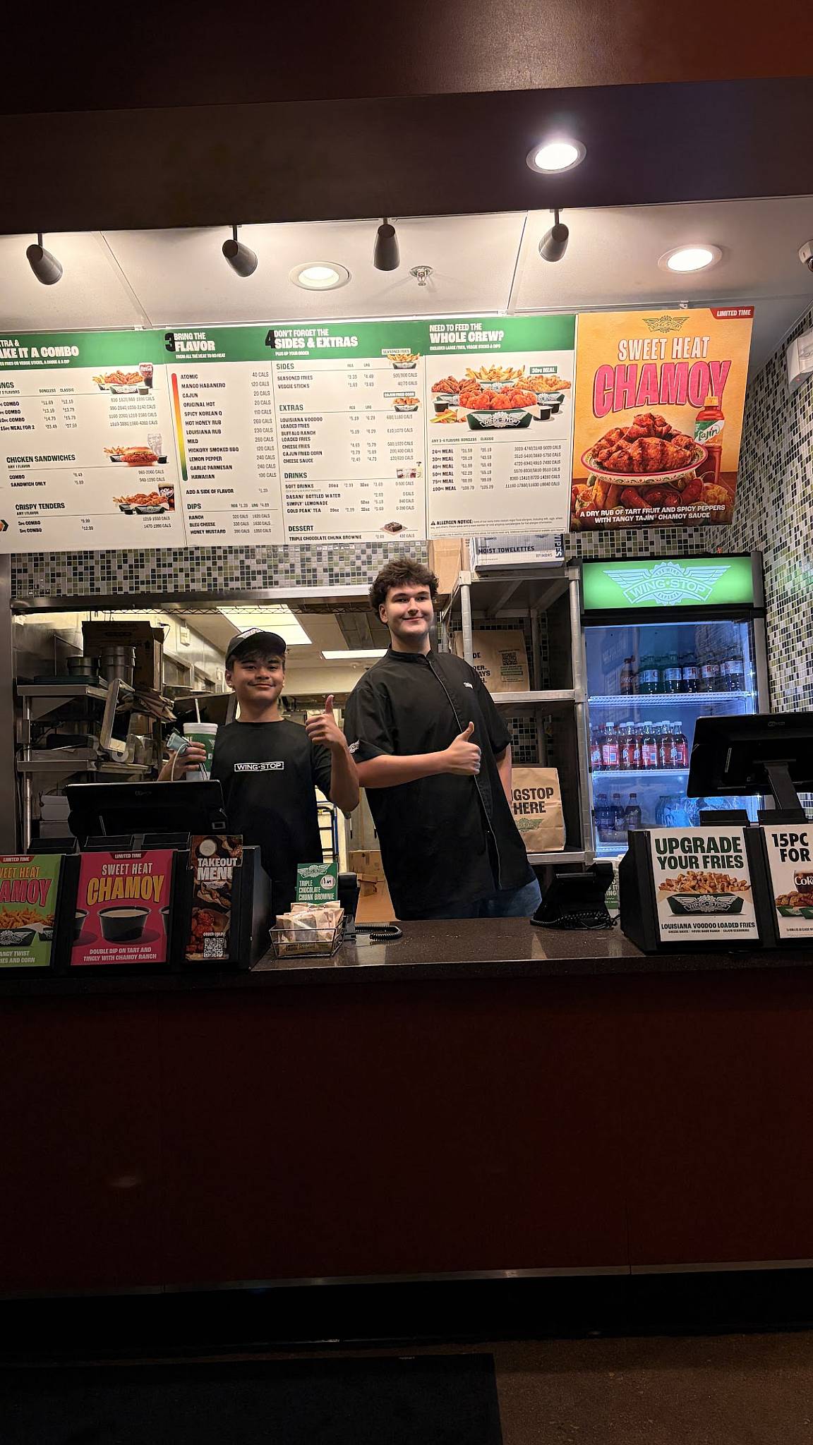 Wingstop меню