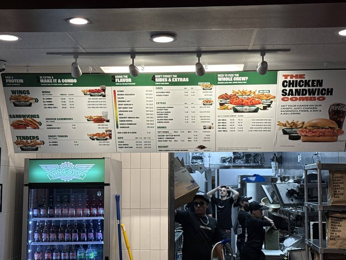 Wingstop меню
