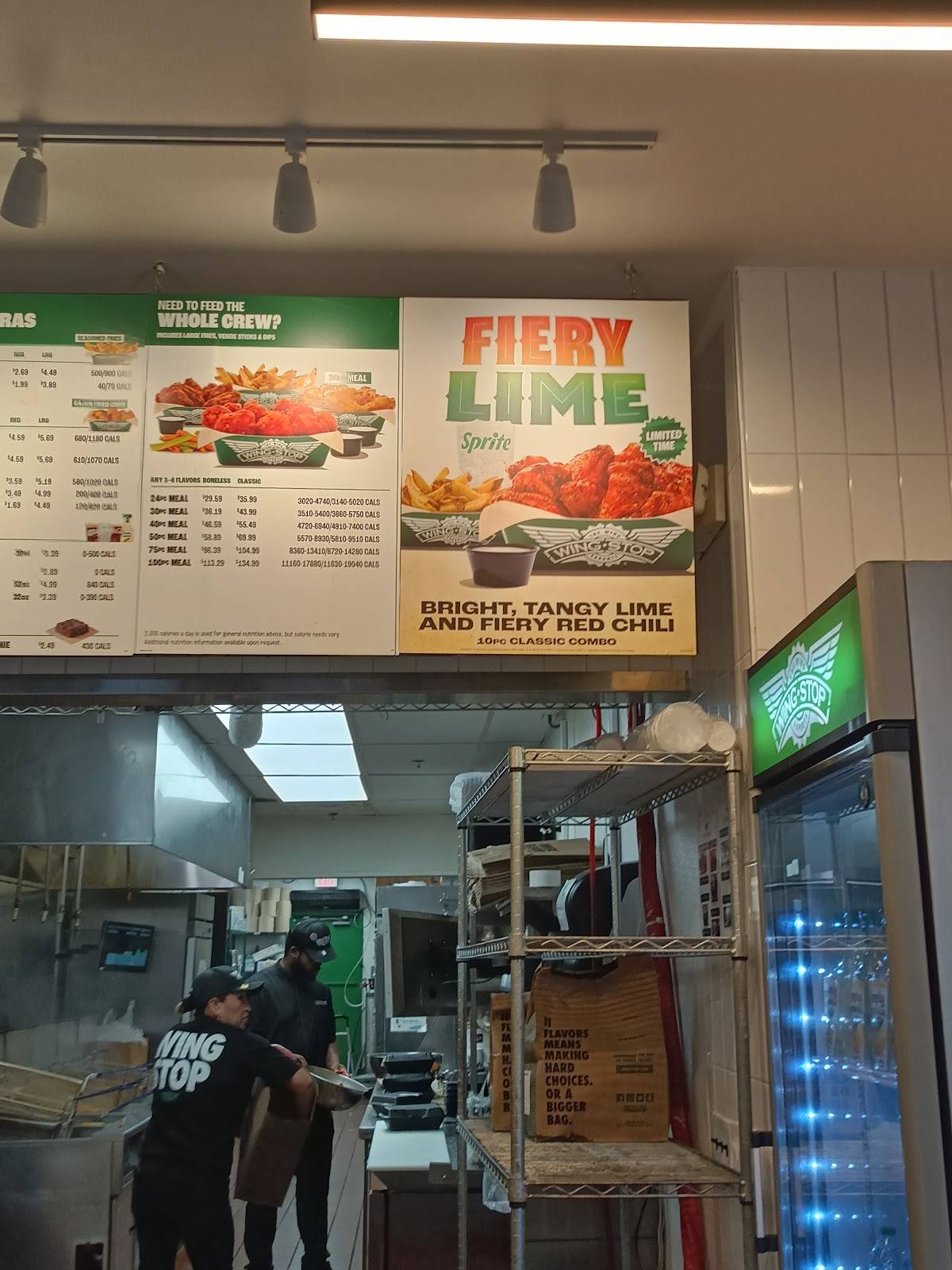 Wingstop меню