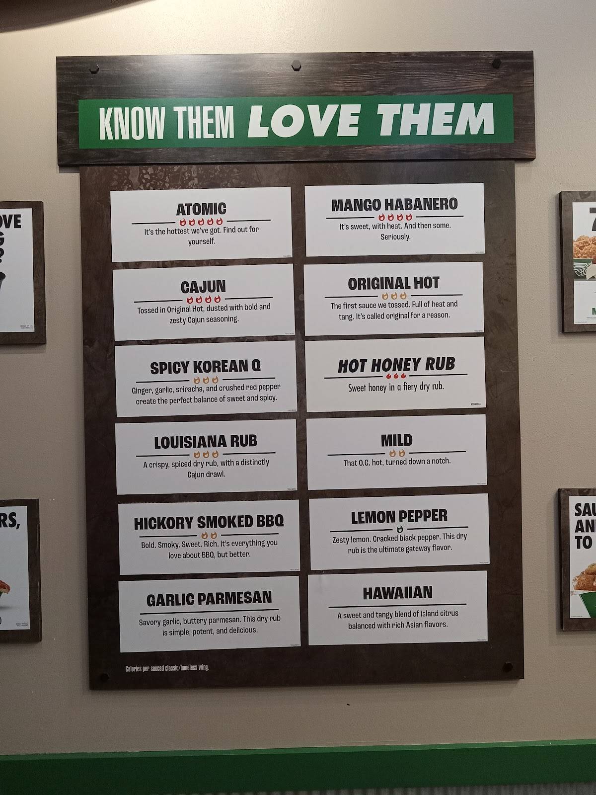 Wingstop меню