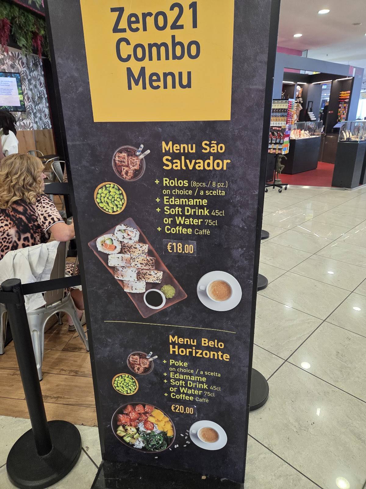 Zero21*Napoli* Brazilian Sushibar меню