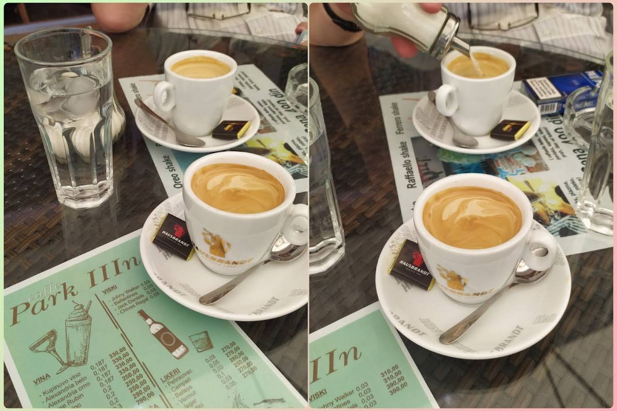 Caffe Park меню