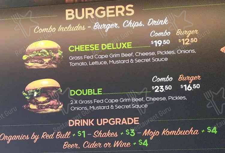 Burger Project меню