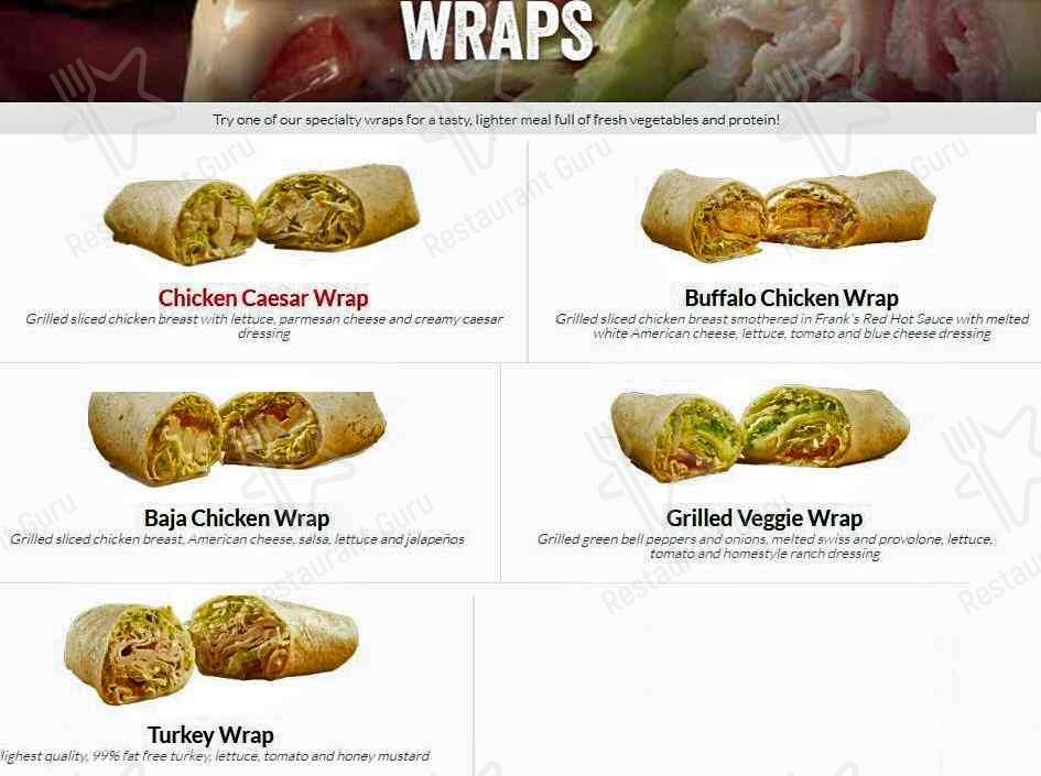 Jersey Mike's Subs меню