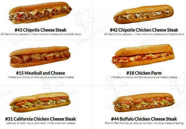 Jersey Mike's Subs меню