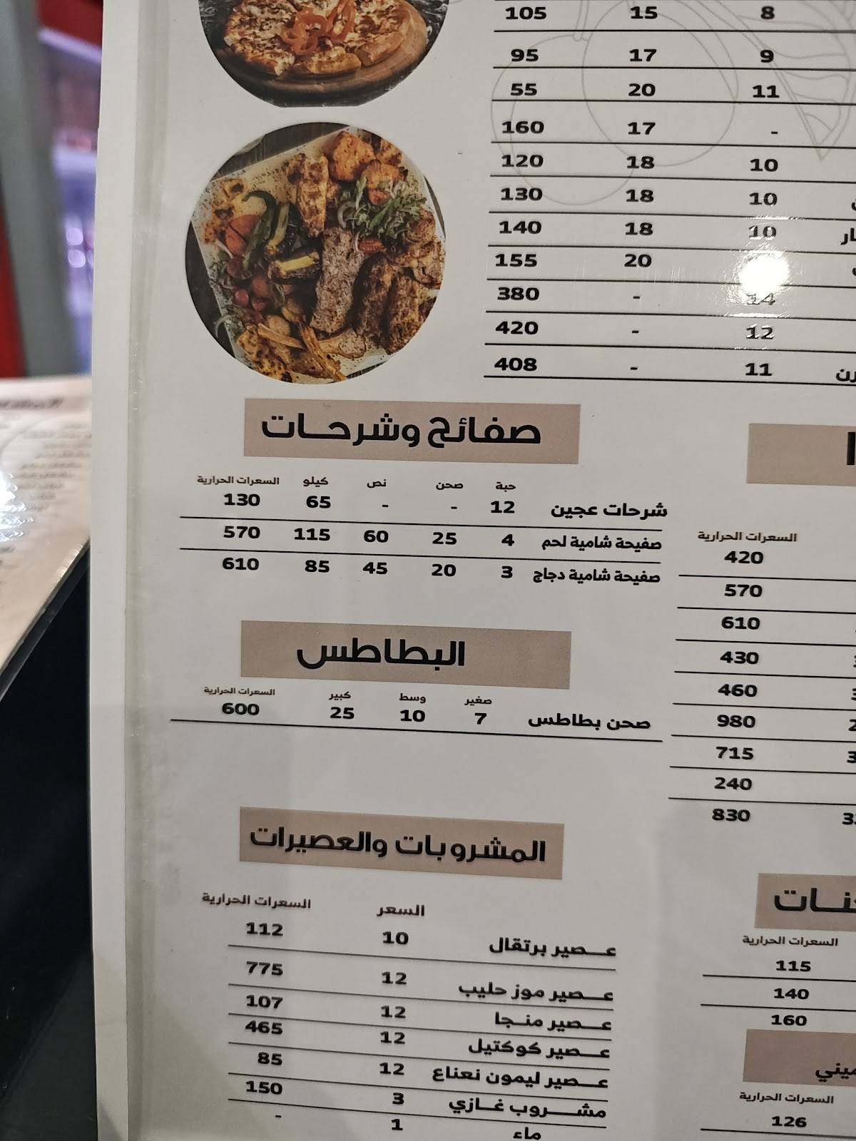 جوهر الكباب меню