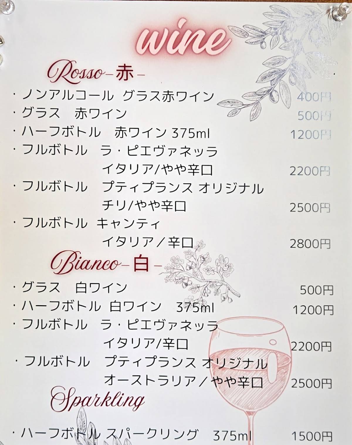 プティプランス меню