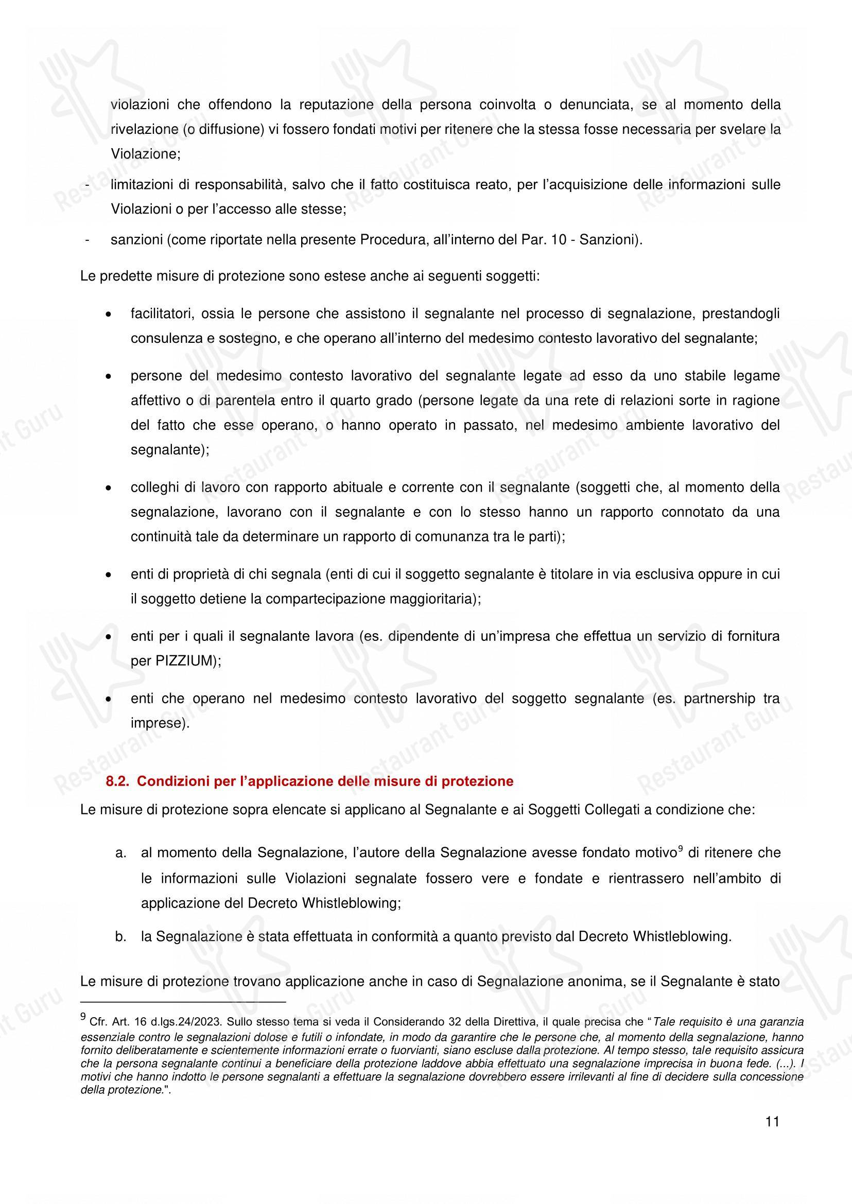 Pizzium - Rimini в Римини - Меню напитков