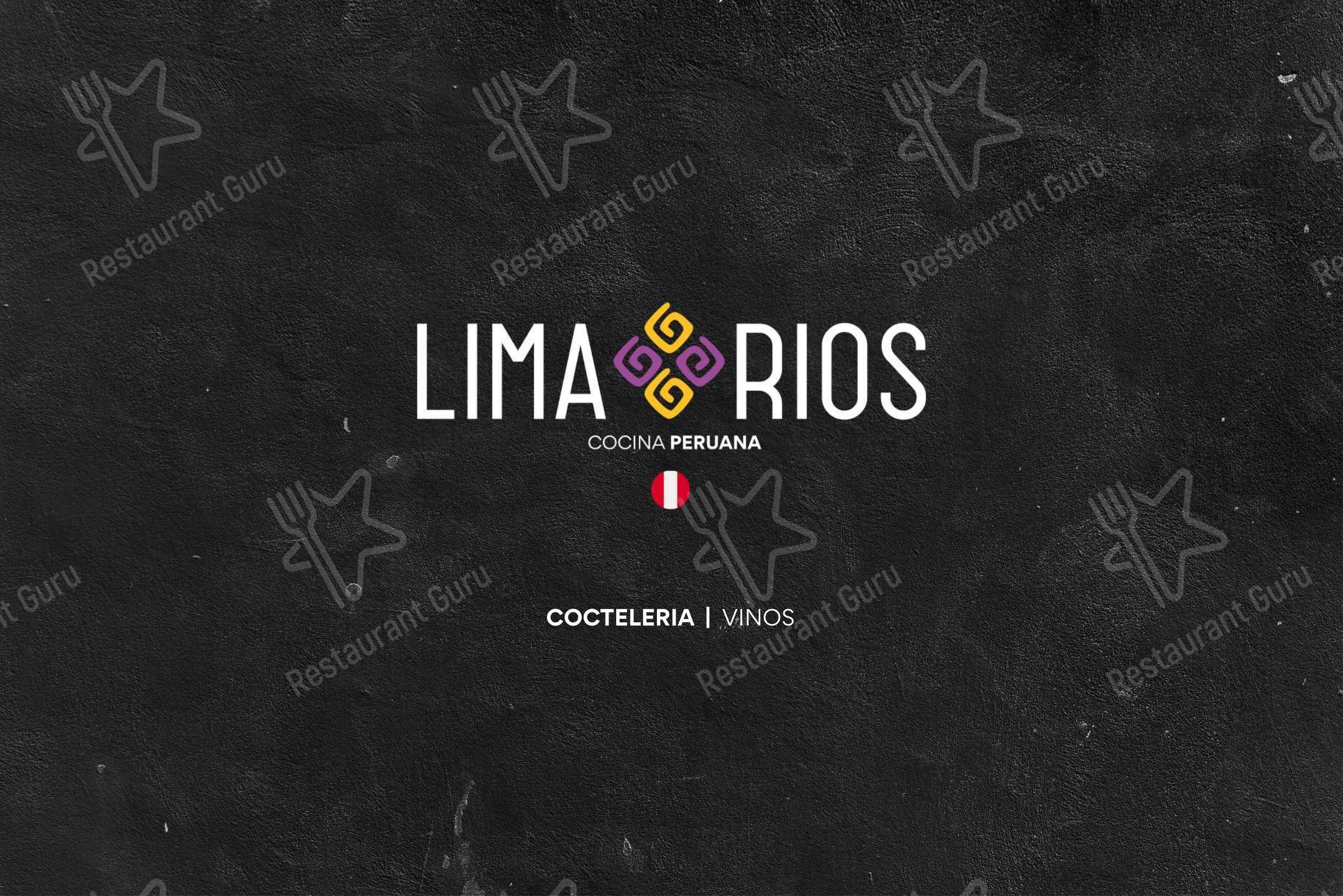 Меню ресторана Restaurant Lima Rios