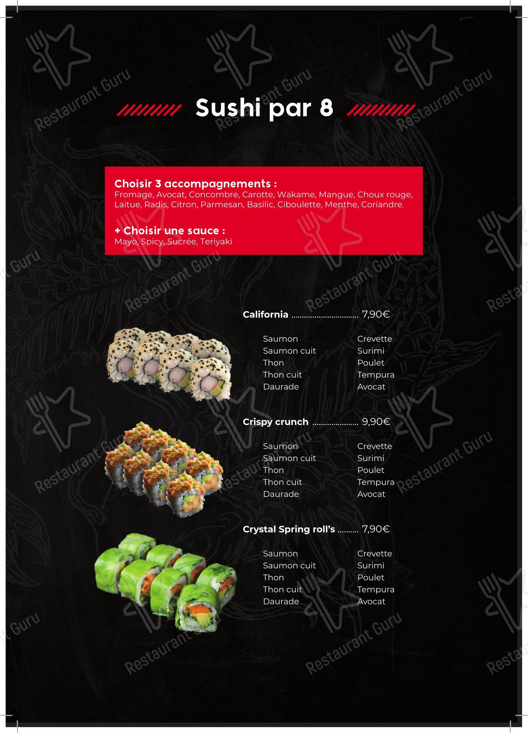 SabaiDee Sushi в Тулуже - Меню