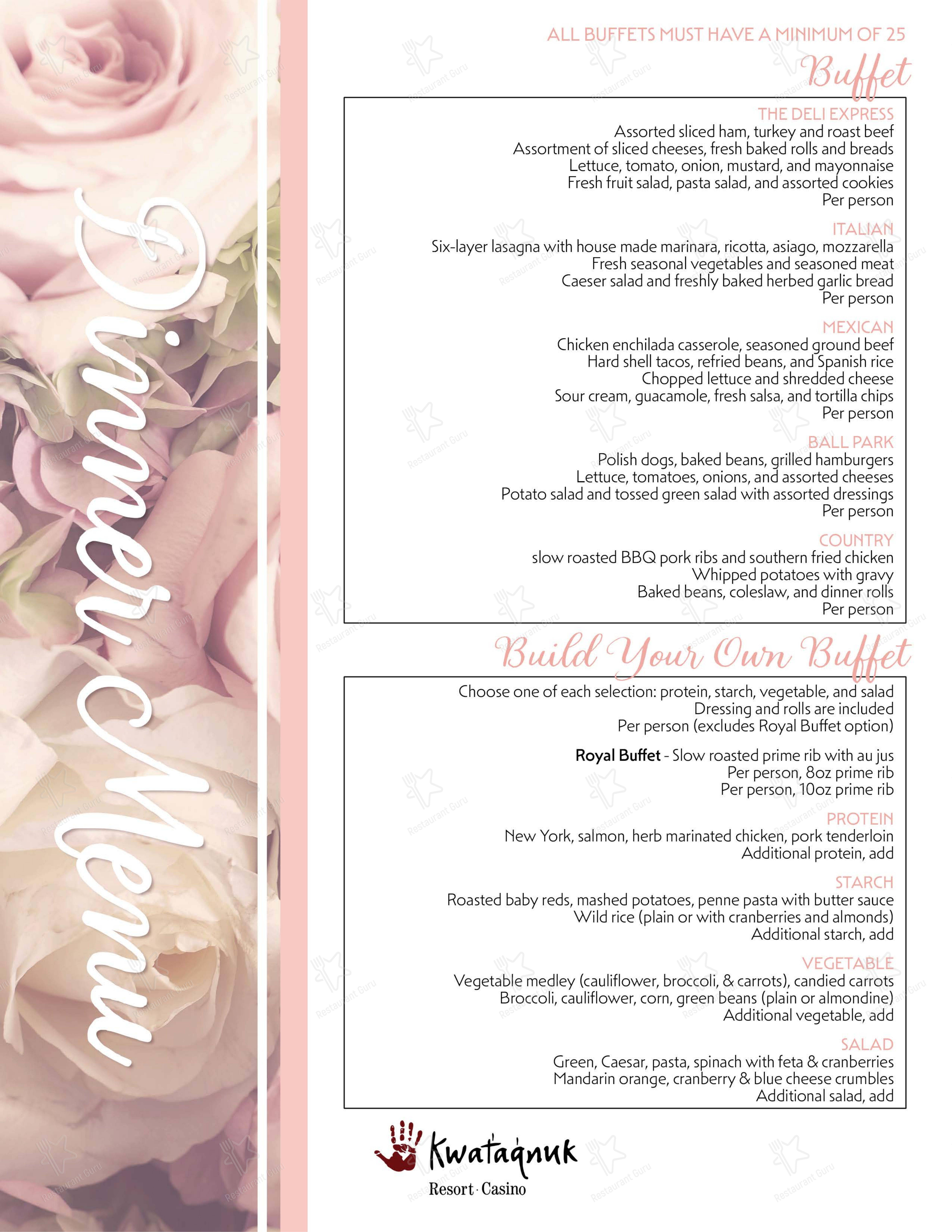 Lunch Menu паба и бара The Nook в Полсоне