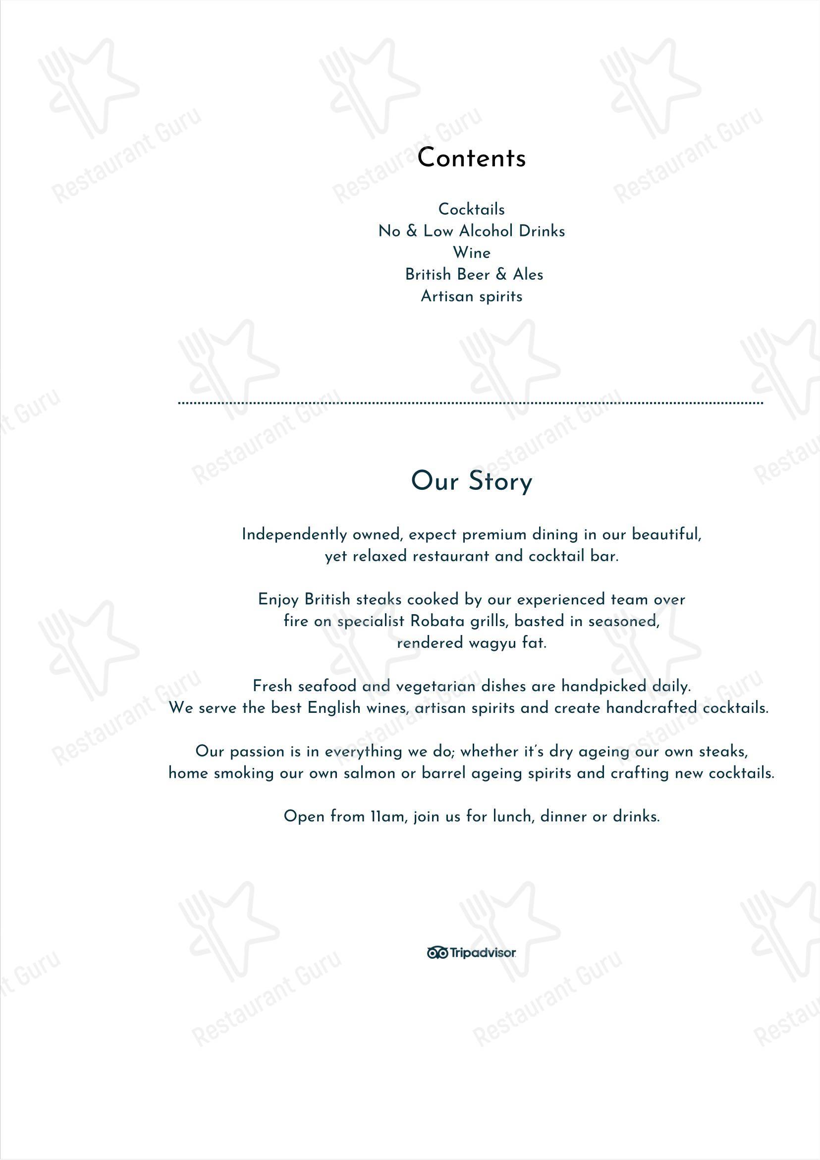 Меню паба и бара The Shurlock Inn - Wine Menu
