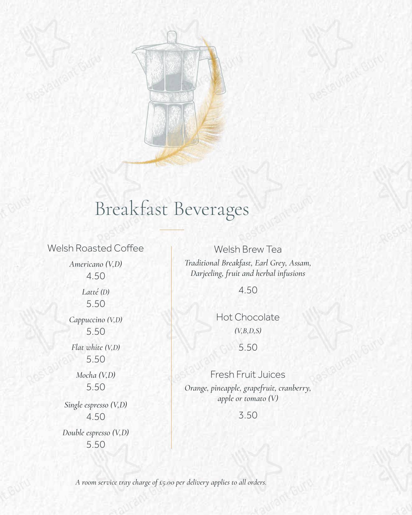 Takeaway Menu ресторана The Sorting Room Restaurant