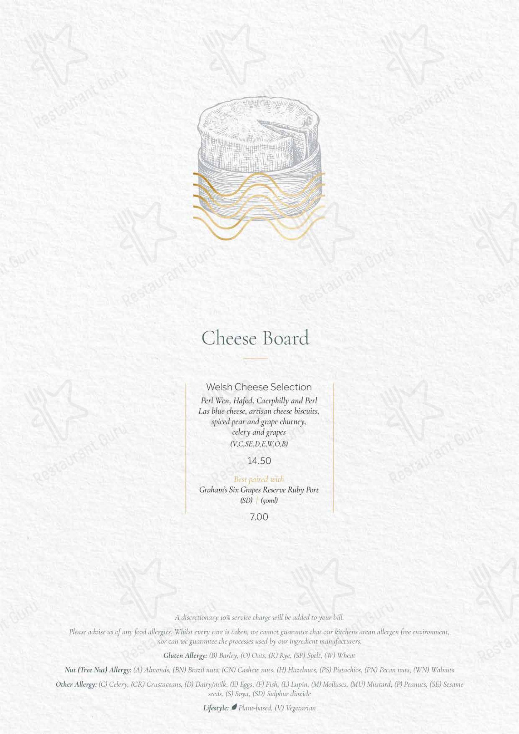 The Sorting Room Restaurant в Кардифф - Menu prices