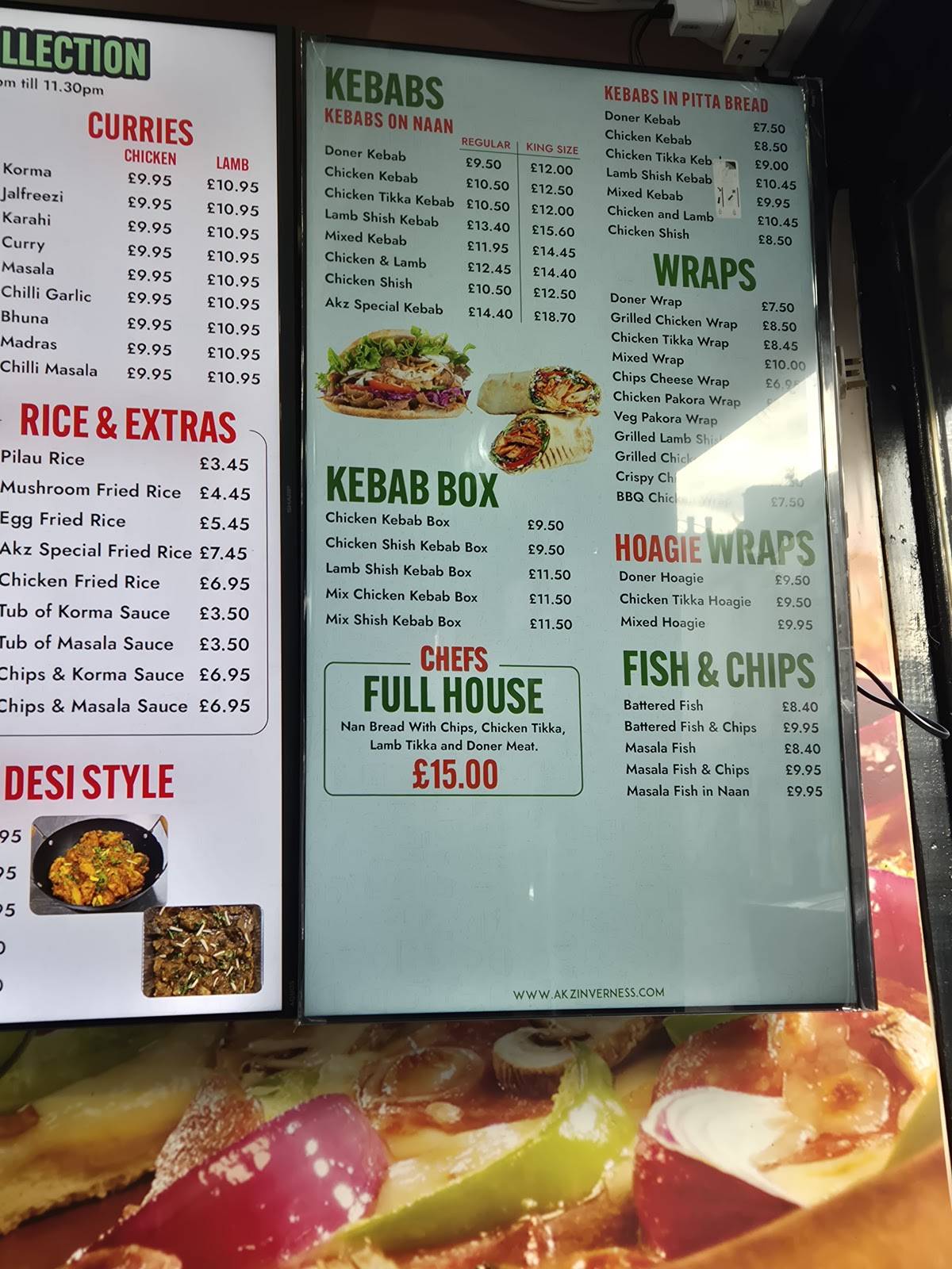 Akz Fastfoodz меню