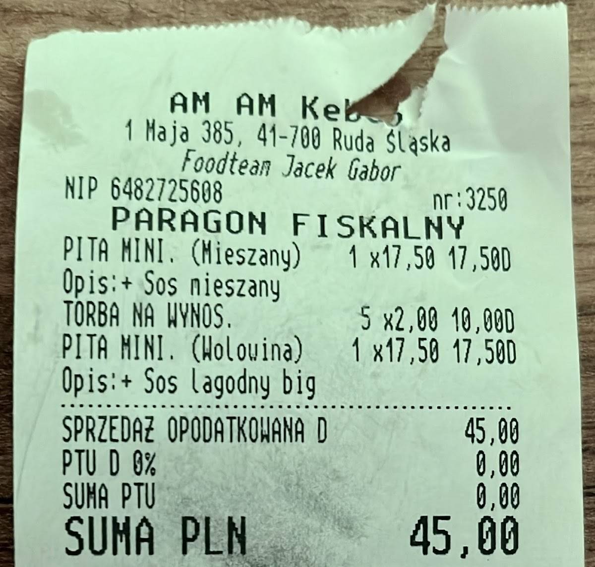 Am Am Kebab меню