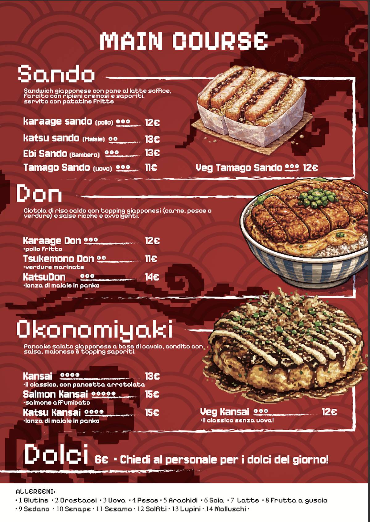 Anime Japan Club меню