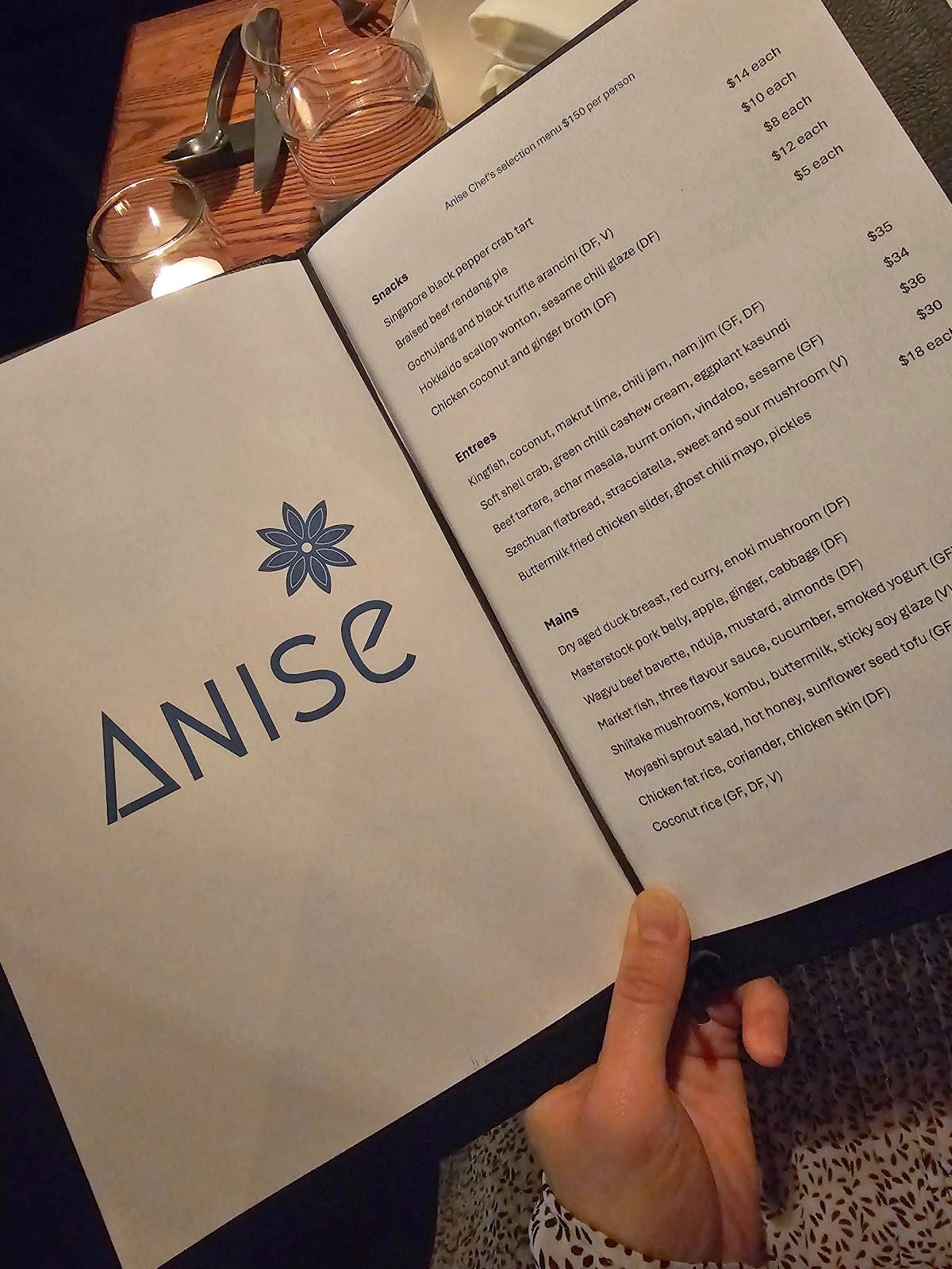 Anise меню