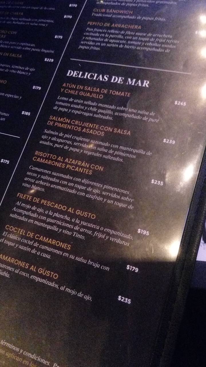Apolo XI Gastrobar меню