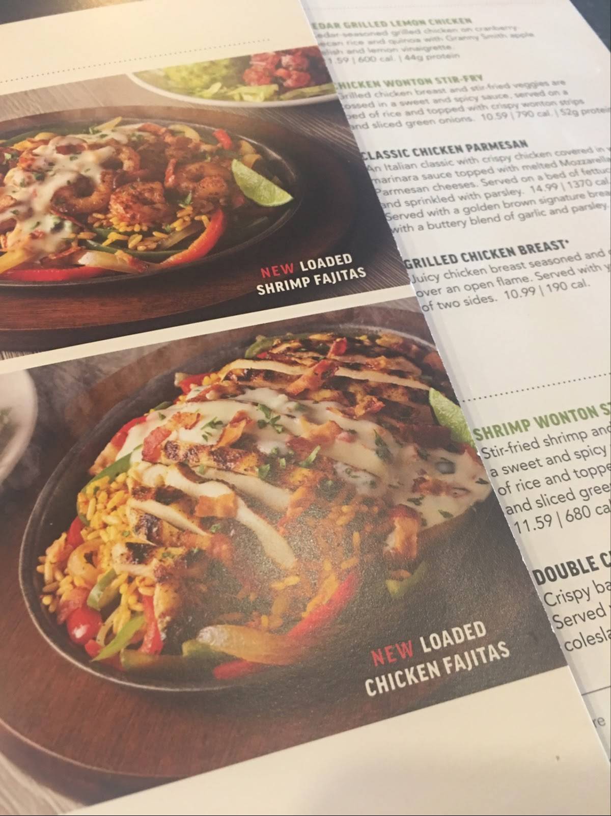 Applebee's Grill + Bar меню