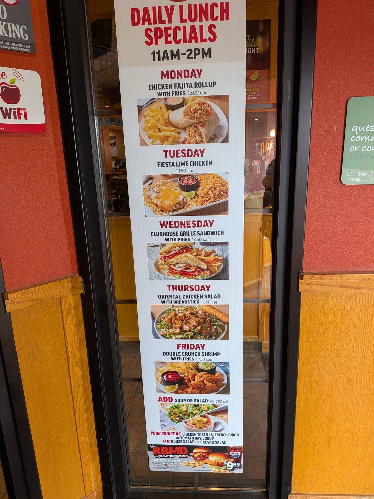 Applebee's Grill + Bar меню