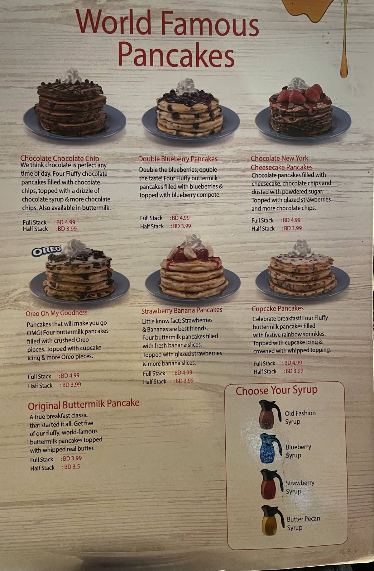 Applebee's меню