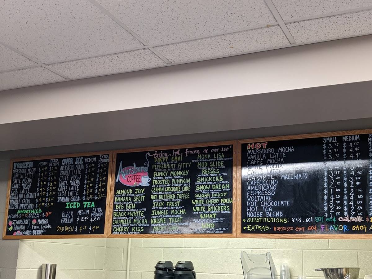 Aversboro Coffee меню
