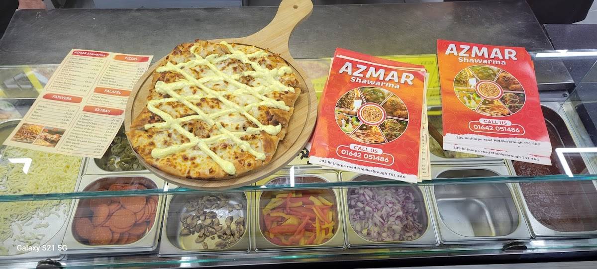 Azmar shawarma меню