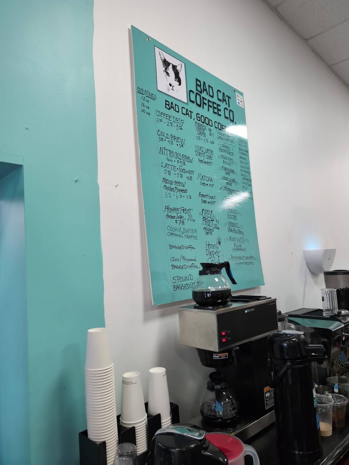 Bad Cat Coffee Westgate Road меню